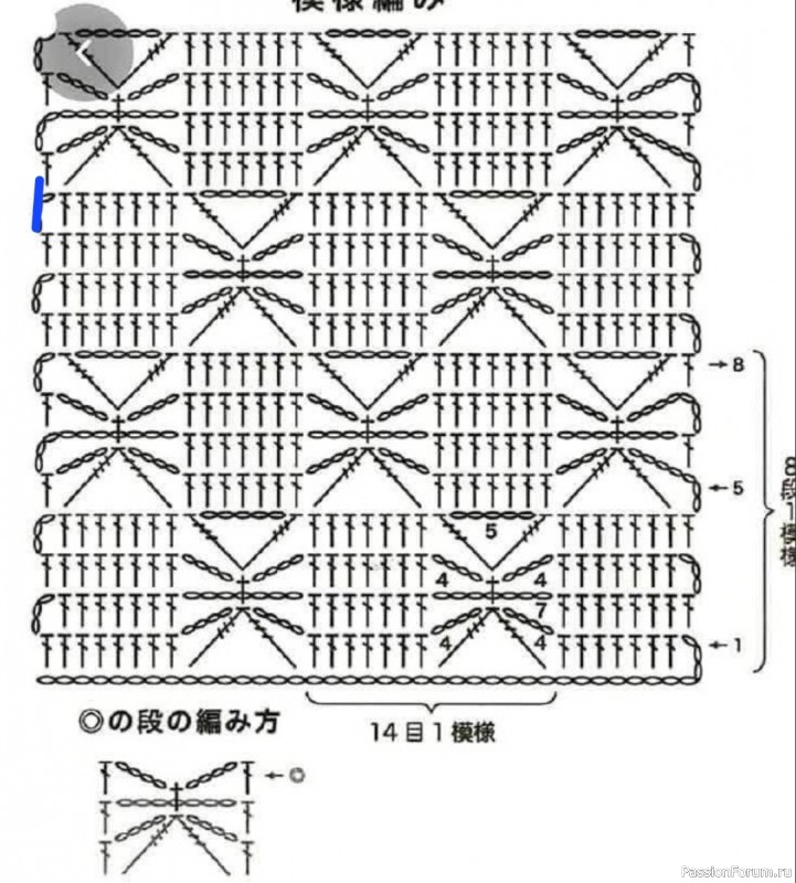 Шарф с цветочной вышивкой. Схема