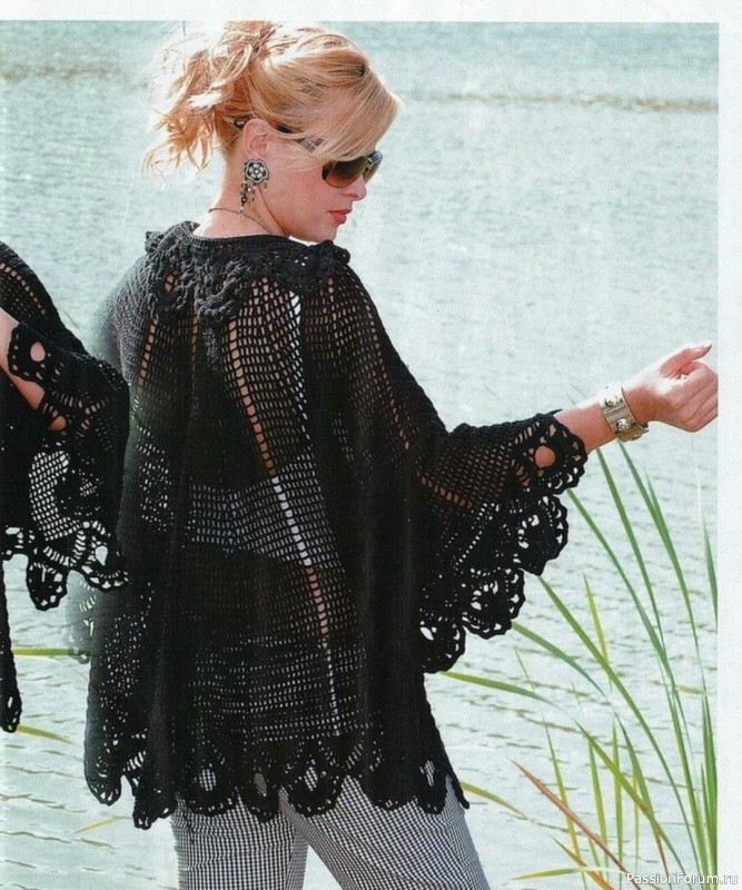 Ажурный жакет. Схемы