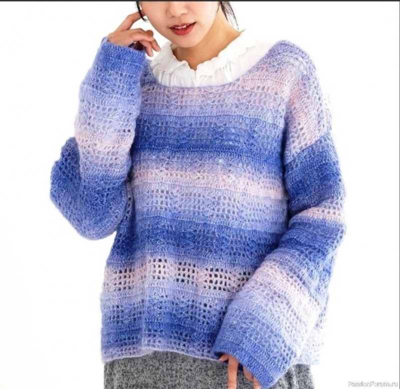 Свитер с градиентом. Схема