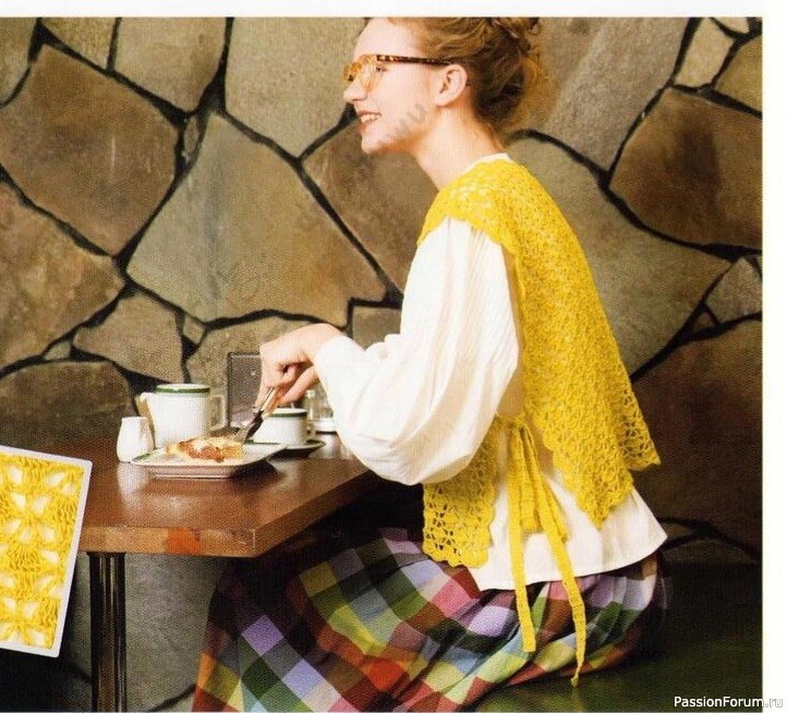 Безрукавка крючком. Схема