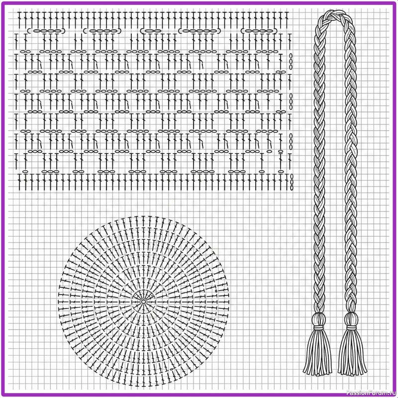Рюкзак-мешок крючком. Схема