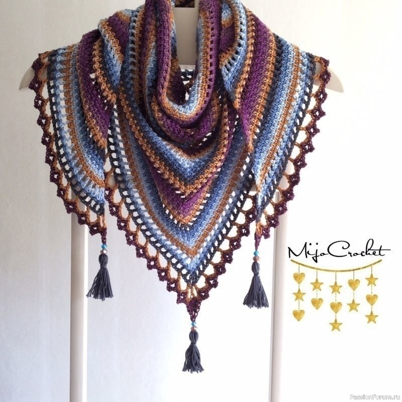 Бактус с кисточками крючком. Схема