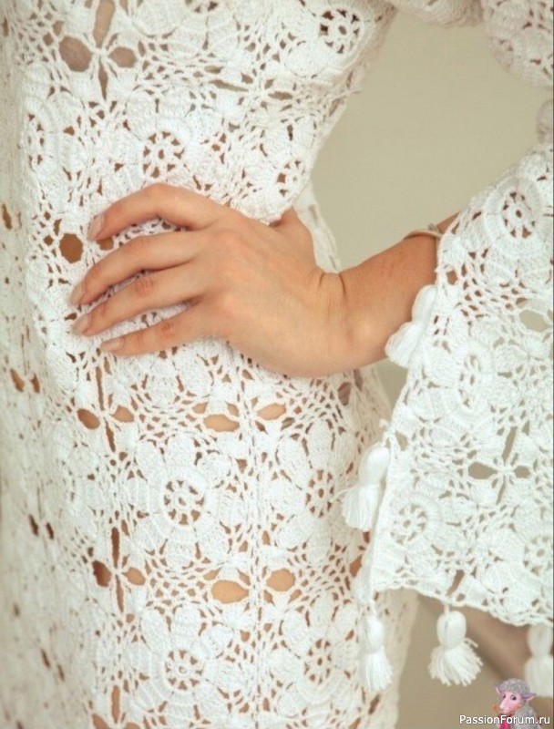 Кружевное платье "Белый жемчуг". Описание