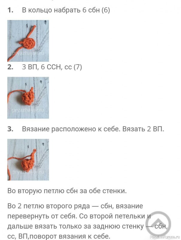 Спиральная ракушка из полиэфирного шнура