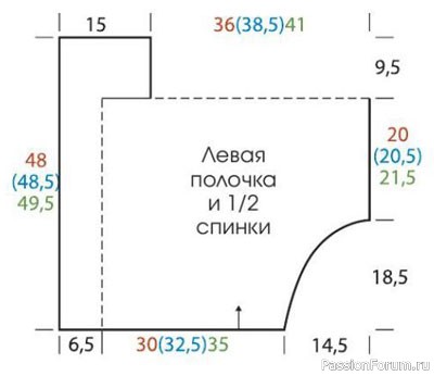 Укороченный жакет крючком: схема вязания с описанием