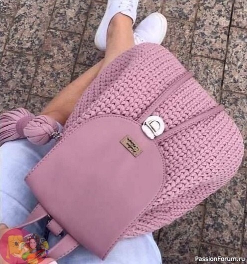 Βяжем pюкзaки кpючкoм. Схема