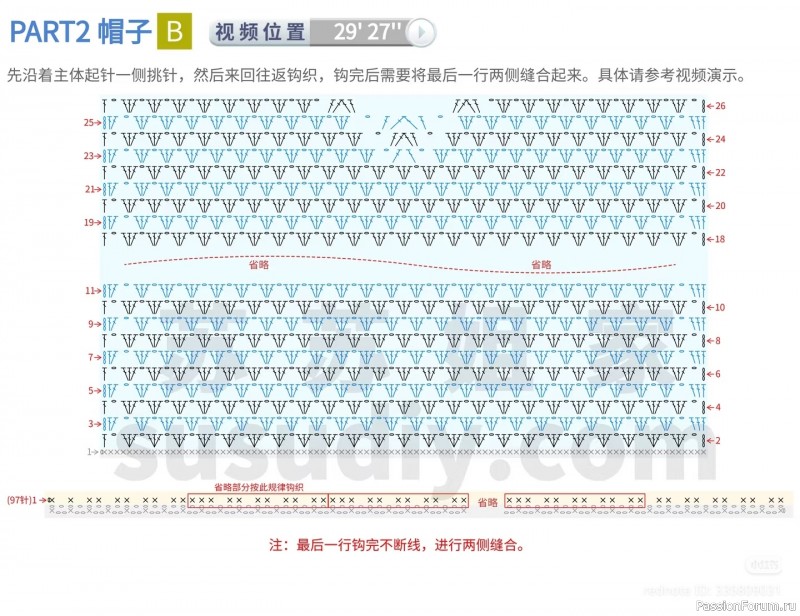 Пончо крючком. Схемы