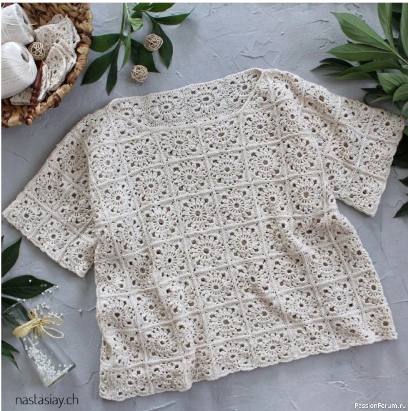 Топ из квадратных мотивов. Схема