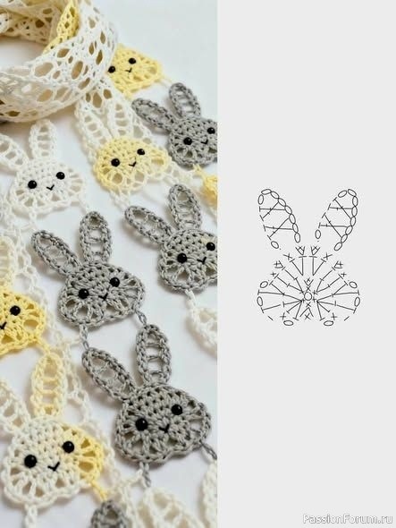Шарфики крючком. Схемы