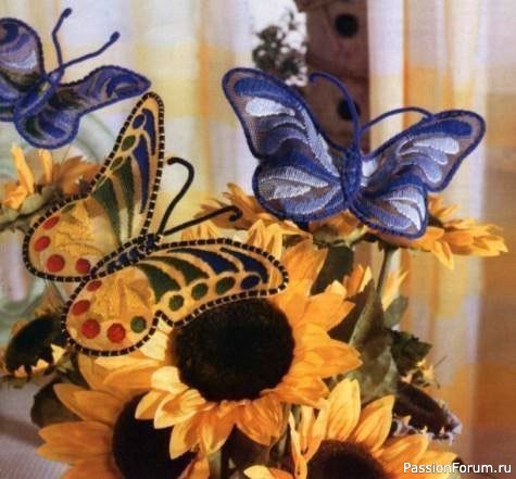 Вязаные бабочки. Схемы