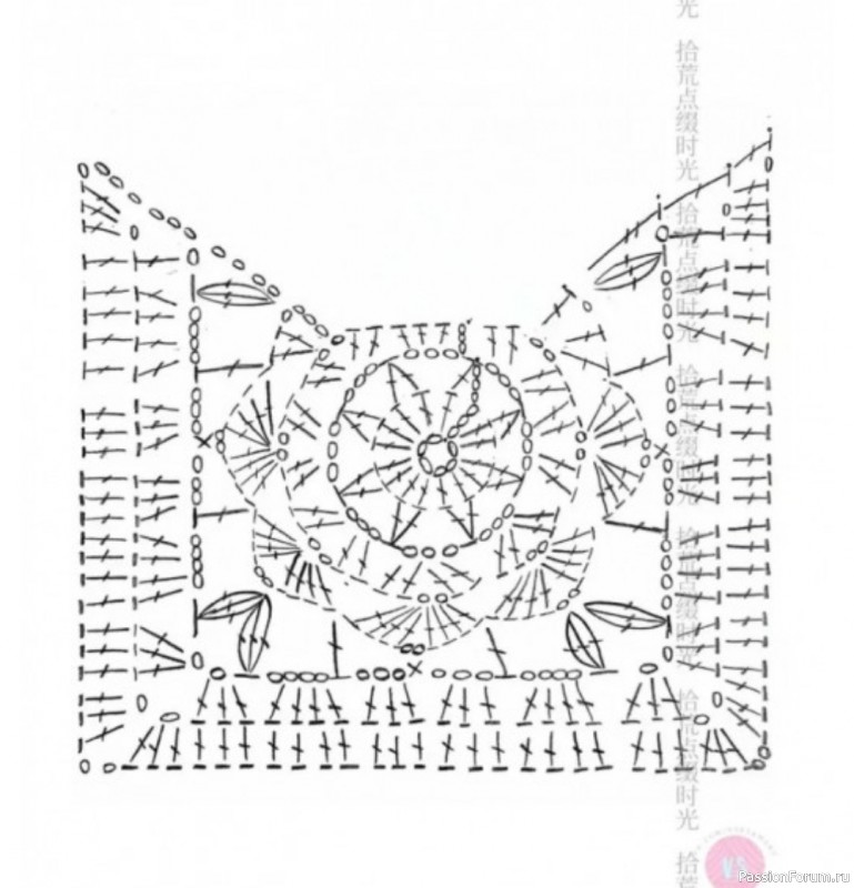 Джемпер из мотивов. Схемы