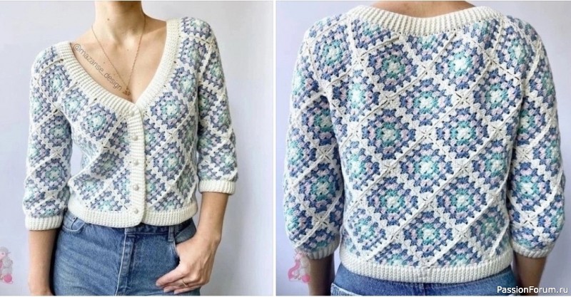 Жакет крючком. Схемы