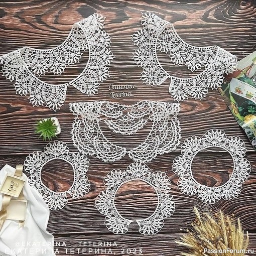 Вязаные воротнички. Схемы Вязаные воротнички. Схемы