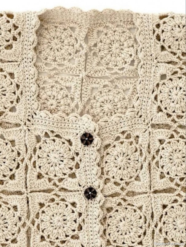 Вязаный жакет крючком. Схемы