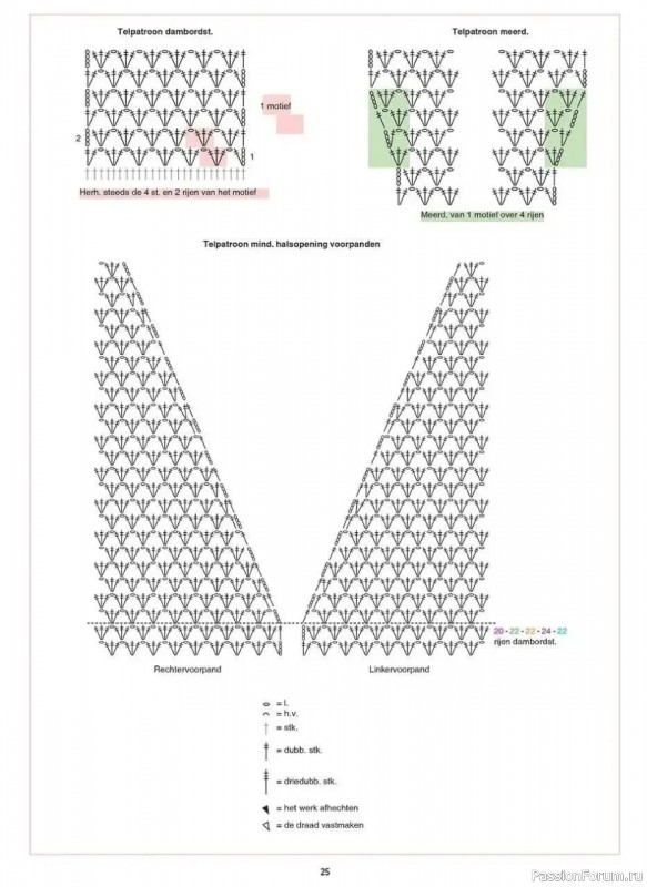 Кардиган крючком. Схемы