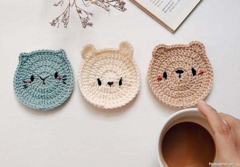 Подставочки под чашки. Описание