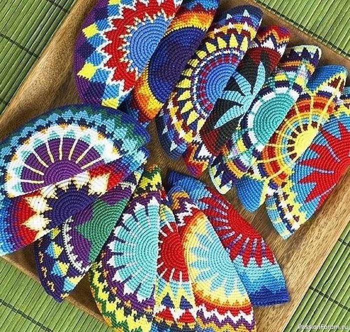 Круглые схемы для жаккарда крючком