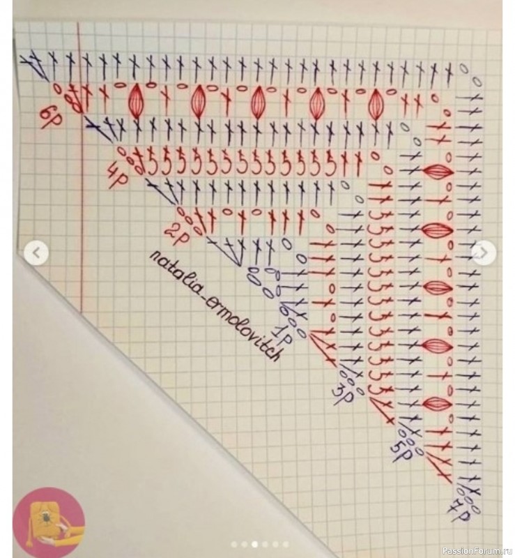Бактус крючком. Схема