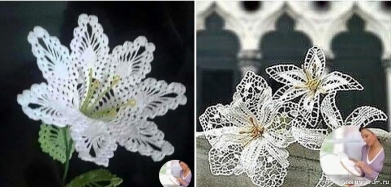 Вязаные цветы крючком. Схемы