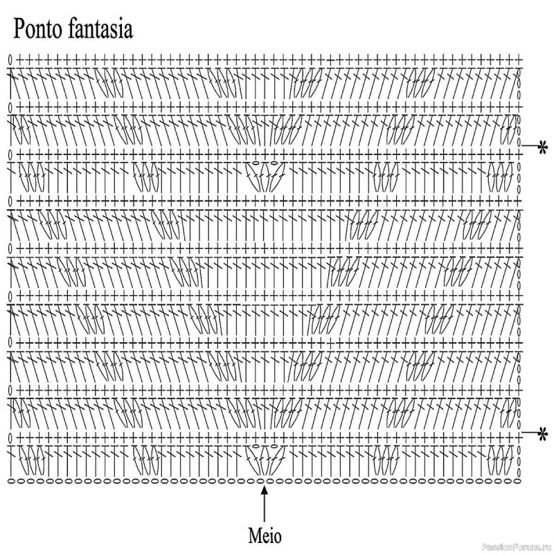 Топ крючком. Схема
