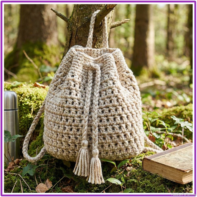 Рюкзак-мешок крючком. Схема Рюкзак-мешок крючком. Схема