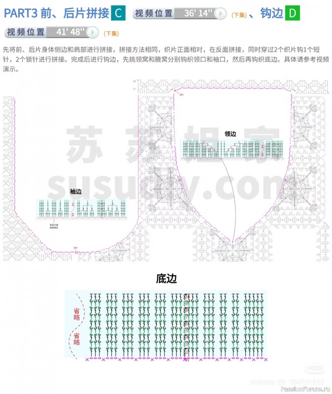 Жилет из мотивов. Схема