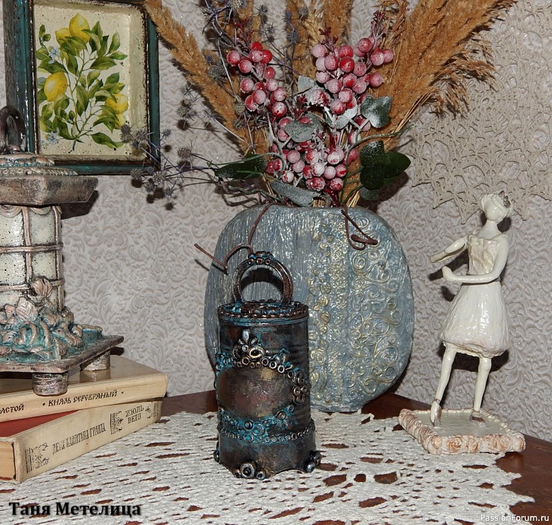 Шкатулочка из железной банки