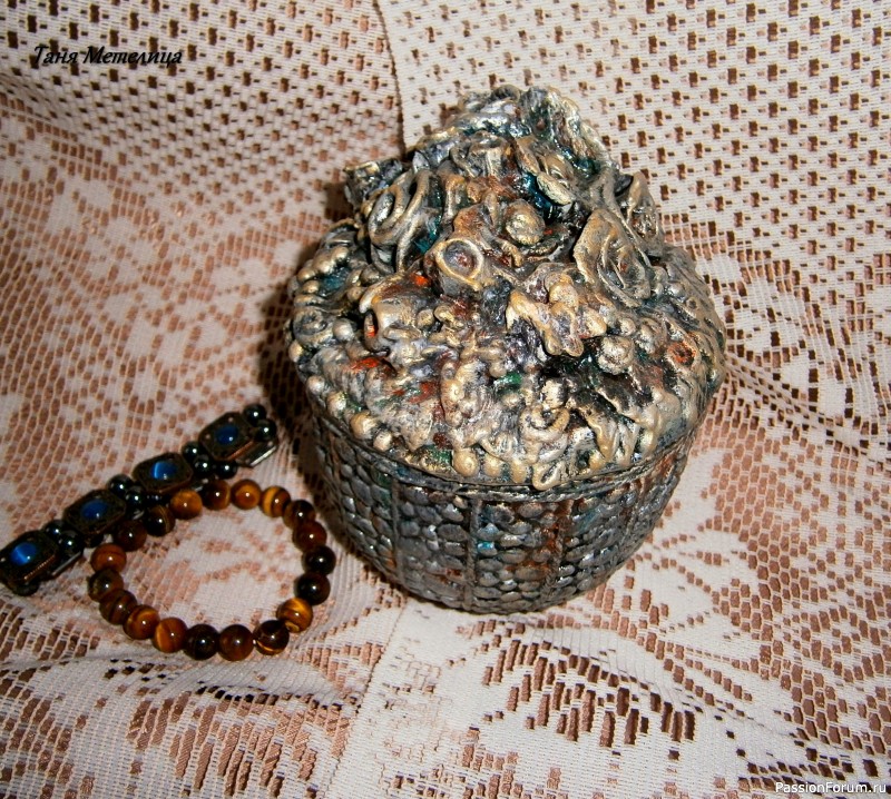 Шкатулочки из ненужной керамики. МК.