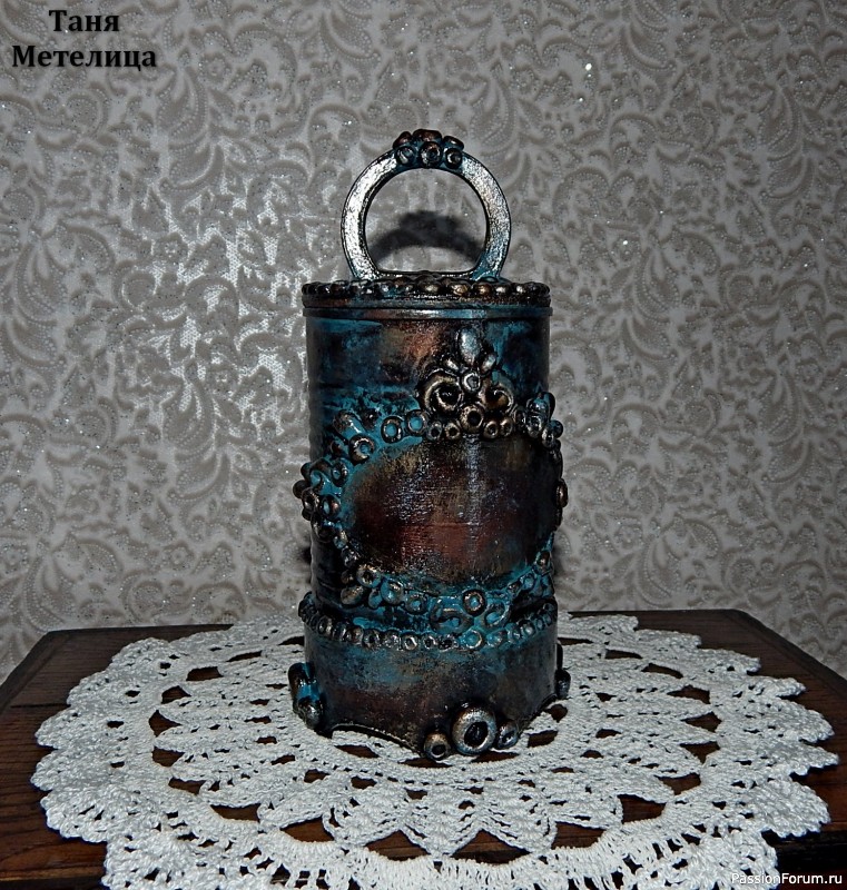 Шкатулочка из железной банки