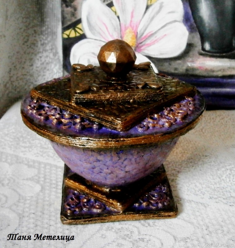 Шкатулочки из ненужной керамики. МК.