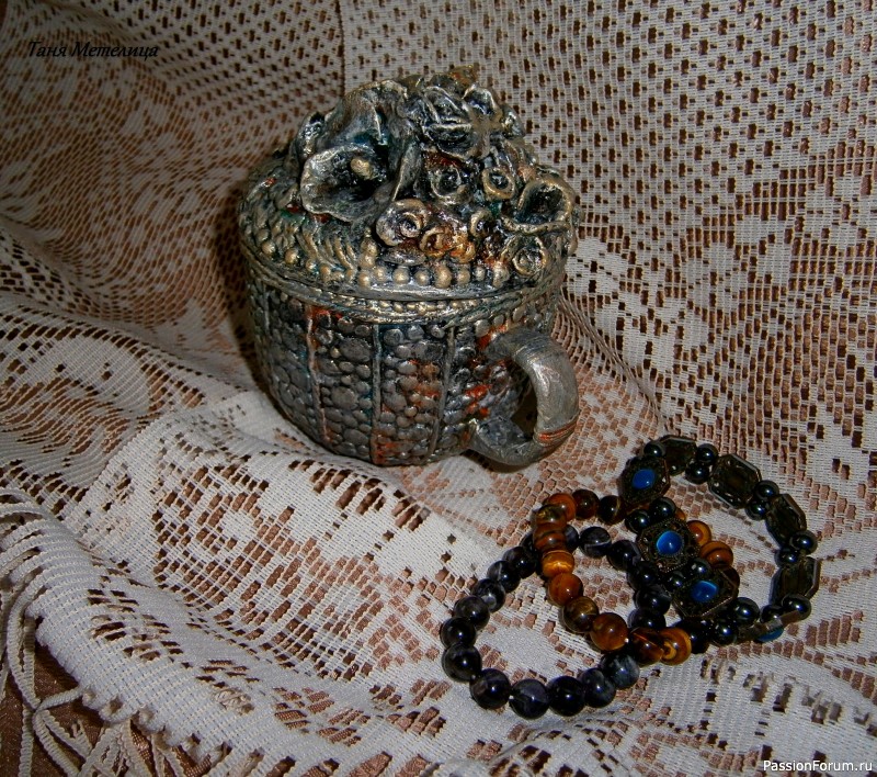 Шкатулочки из ненужной керамики. МК.
