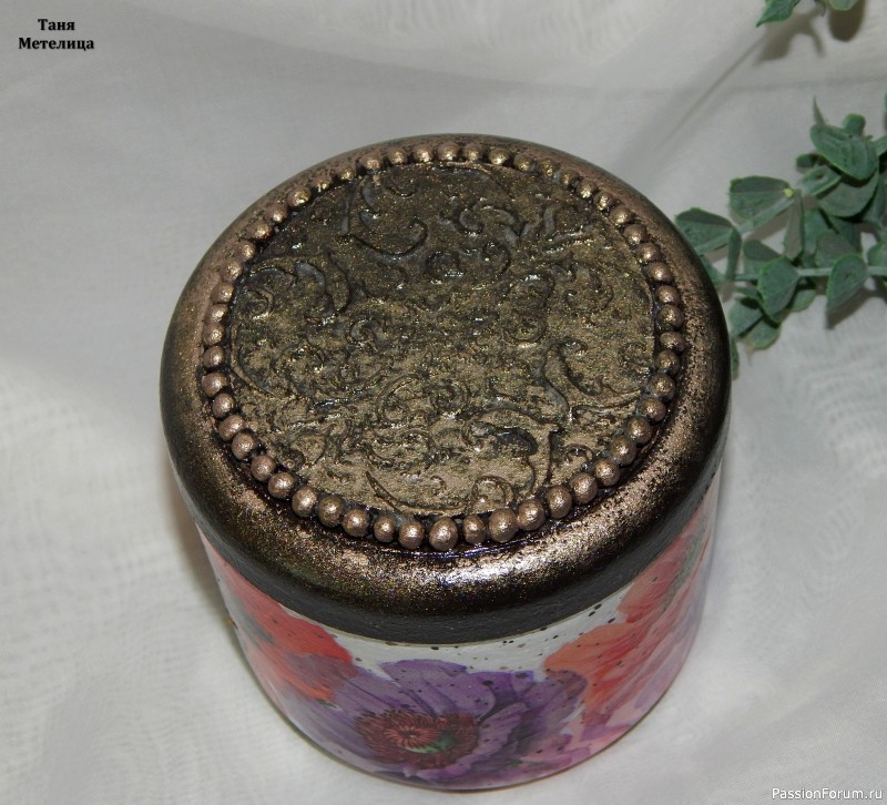 Шкатулка "Маки".