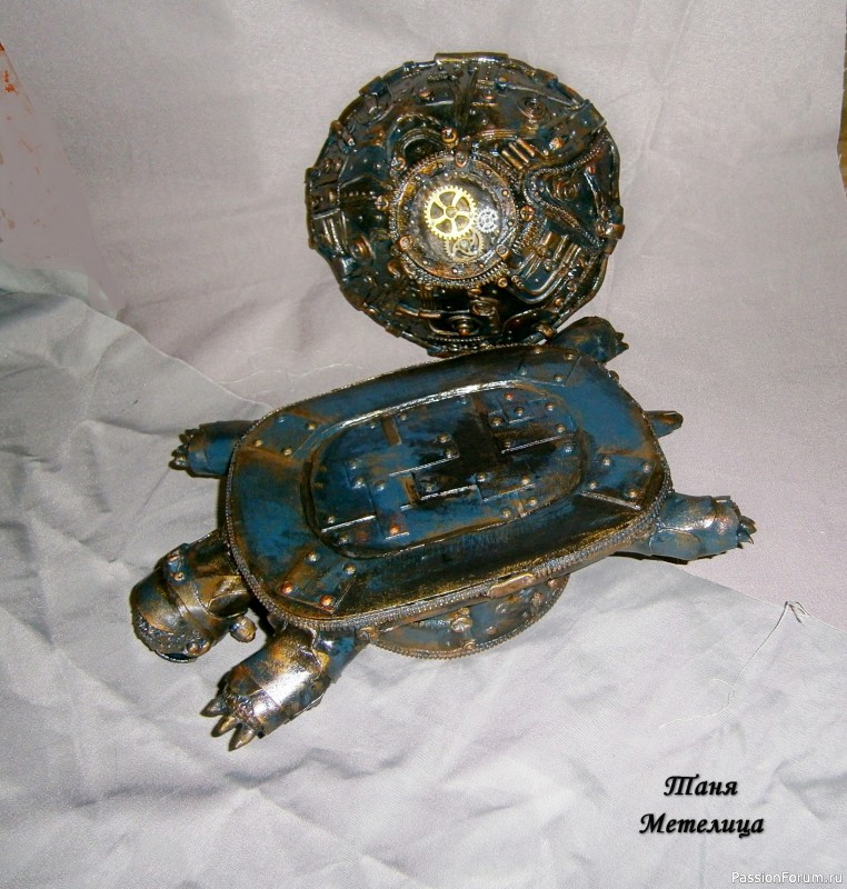 Шкатулка "Механическая черепаха".