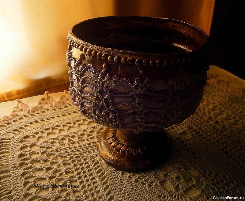 Конфетница из пластиковой банки. МК.