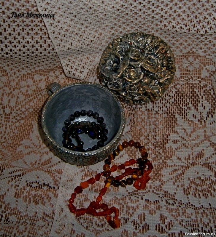 Шкатулочки из ненужной керамики. МК.