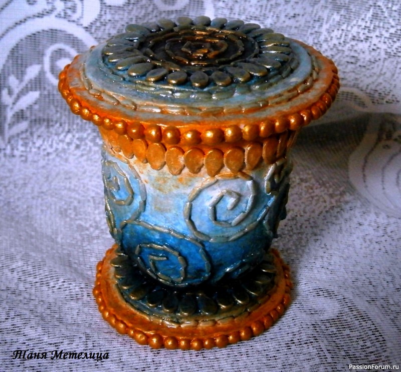 Шкатулочки из ненужной керамики. МК.