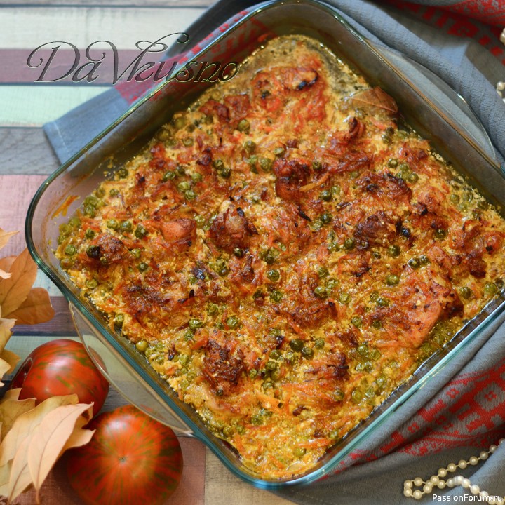 Рецепт курицы с зеленым горошком