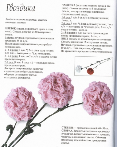 Книга " Цветы связанные крючком"