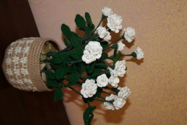 Вязаные букеты