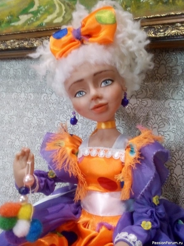 Интерьерная кукла Ириска ручной работы