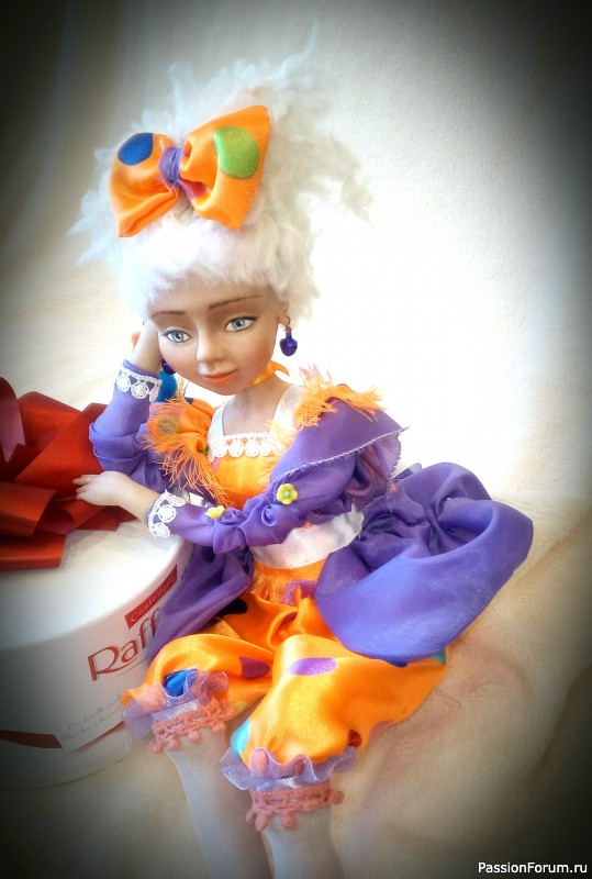 Интерьерная кукла Ириска ручной работы
