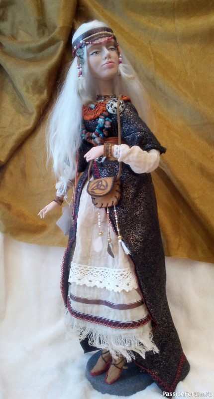 Будуарная, коллекционная Кукла Хельга