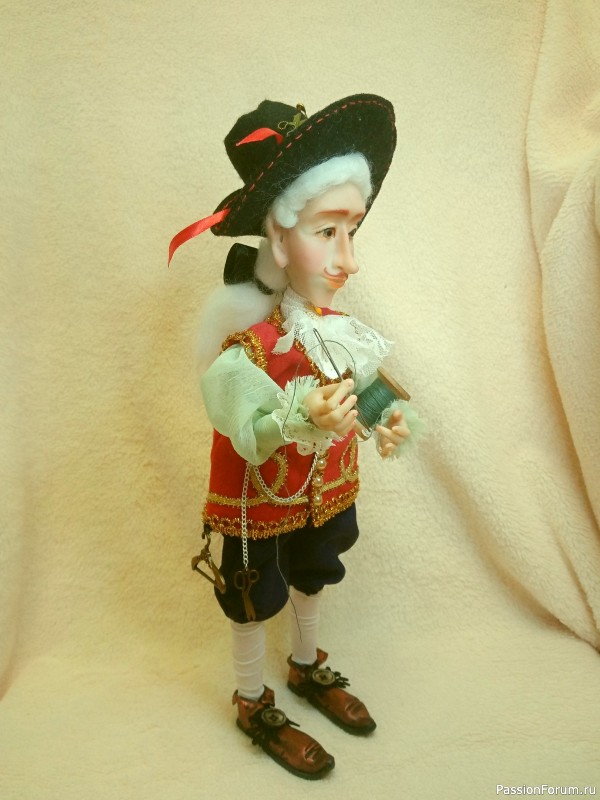 "Портной и оливковое платье 2" В главной роли кукла моей ручной работы)