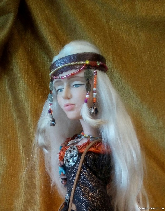 Будуарная, коллекционная Кукла Хельга