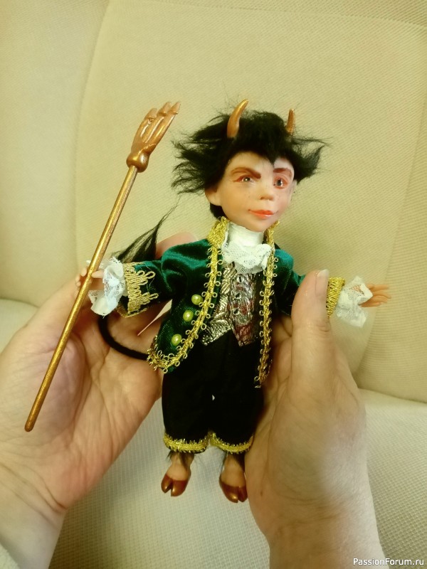 Кукла чертёнок-аристократ