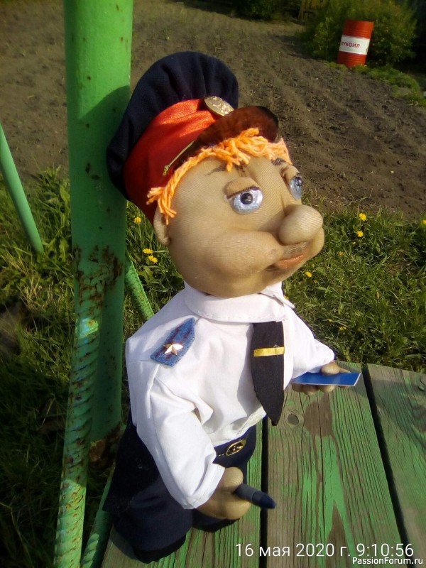 Кукла на конкурс "дядя Степа-полицейский"