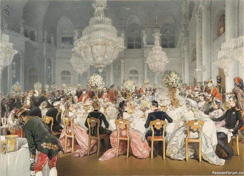 Как был организован обед аристократов России...