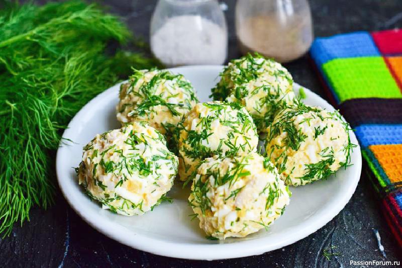 Куриные шарики с сыром Рафаэлло без майонеза