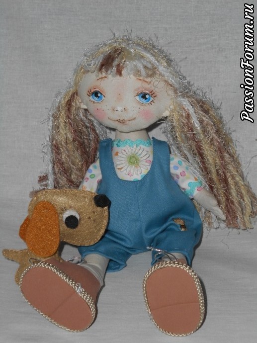Леночка- текстильная кукла