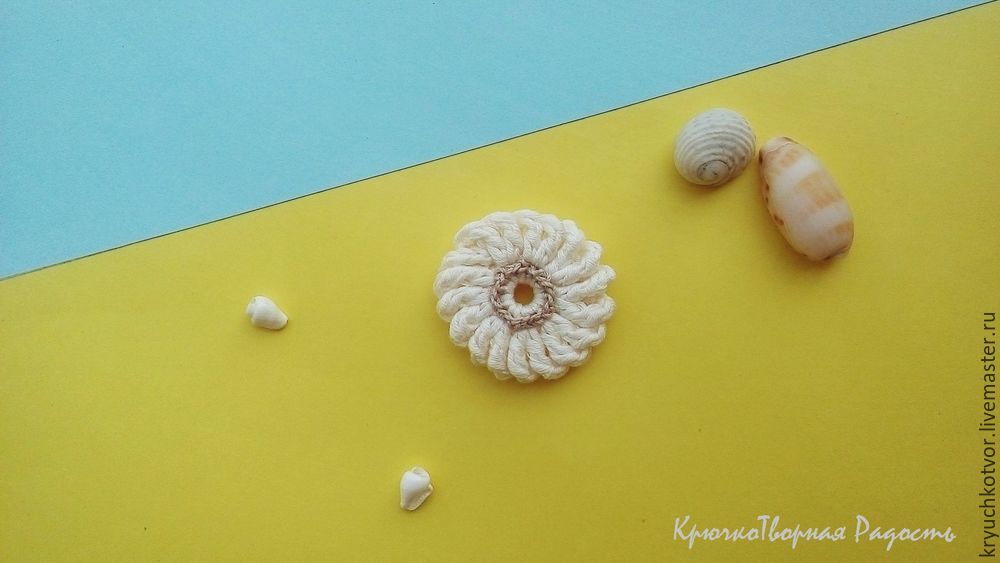 Потрясающая пляжная сумка с вязаными ракушками и морскими звездами. МК